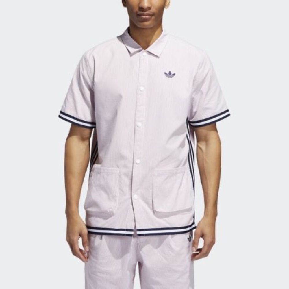 Adidas Men’s Seersucker Shooting Shirt Size: M